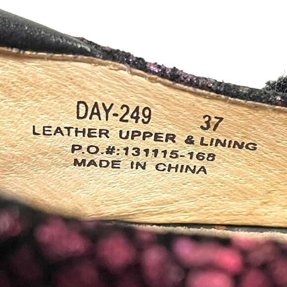 ALEGRIA Dayna Red Metallic Fun Mary Janes 37 - Picture 9 of 10